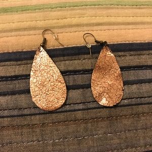 Faux Leather Earrings